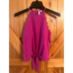 Alya Francesca’s Sleeveless Blouse Fuchsia Size XS NWT (2986)